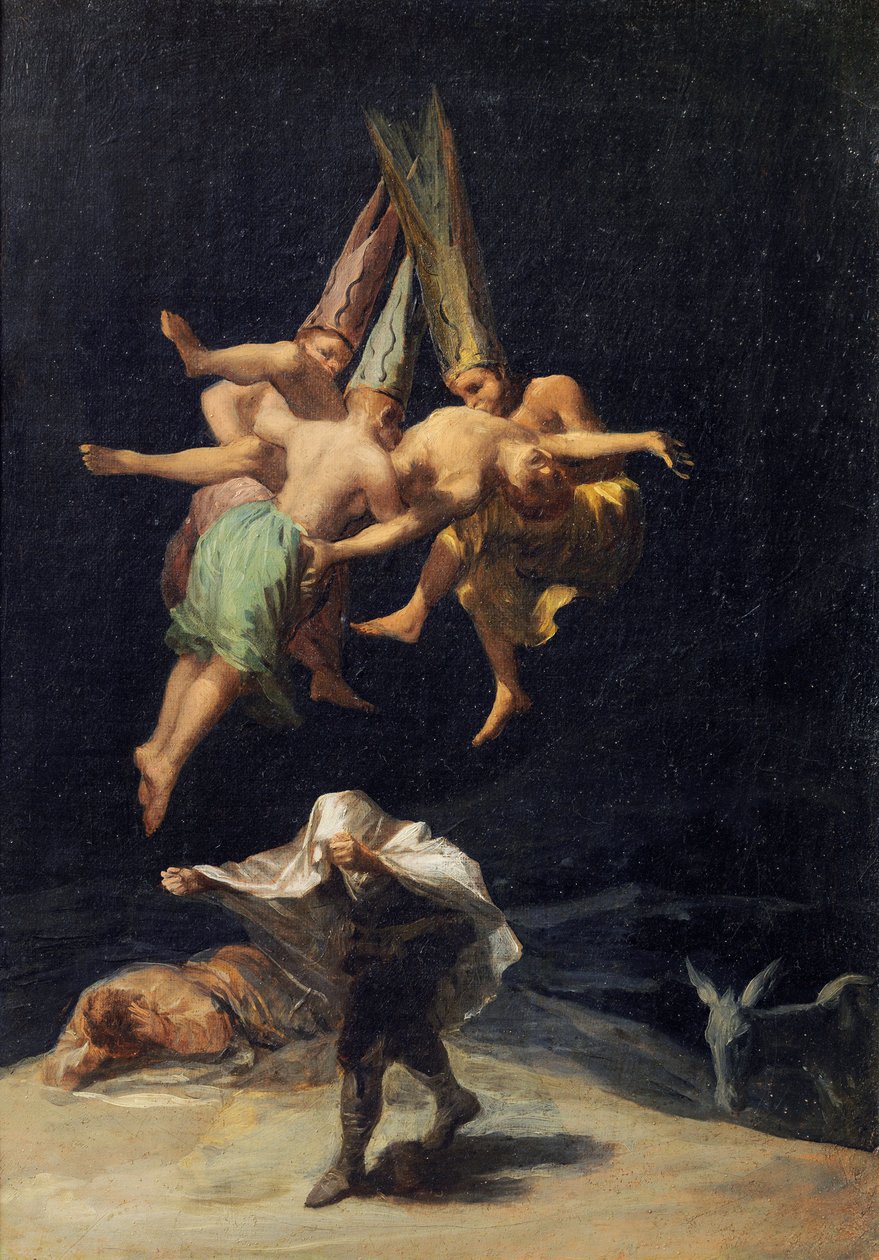 Vol de Sorcieres – Boszorkányok repülés közben, Francisco de Goya (1746-1828) alkotó: Francisco de Goya