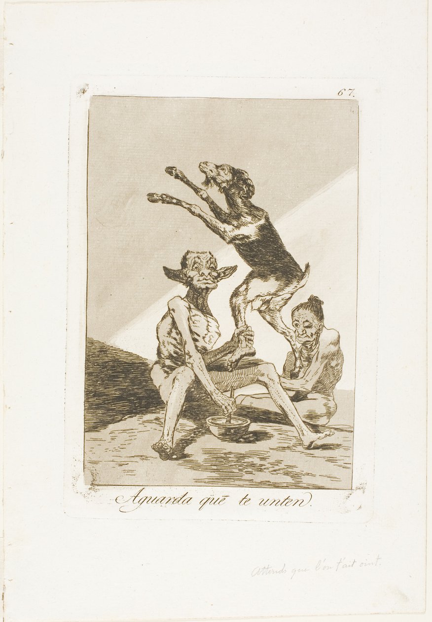 Várj, amíg felkentek, 67. lemez a Los Caprichosból alkotó: Francisco Jose de Goya y Lucientes