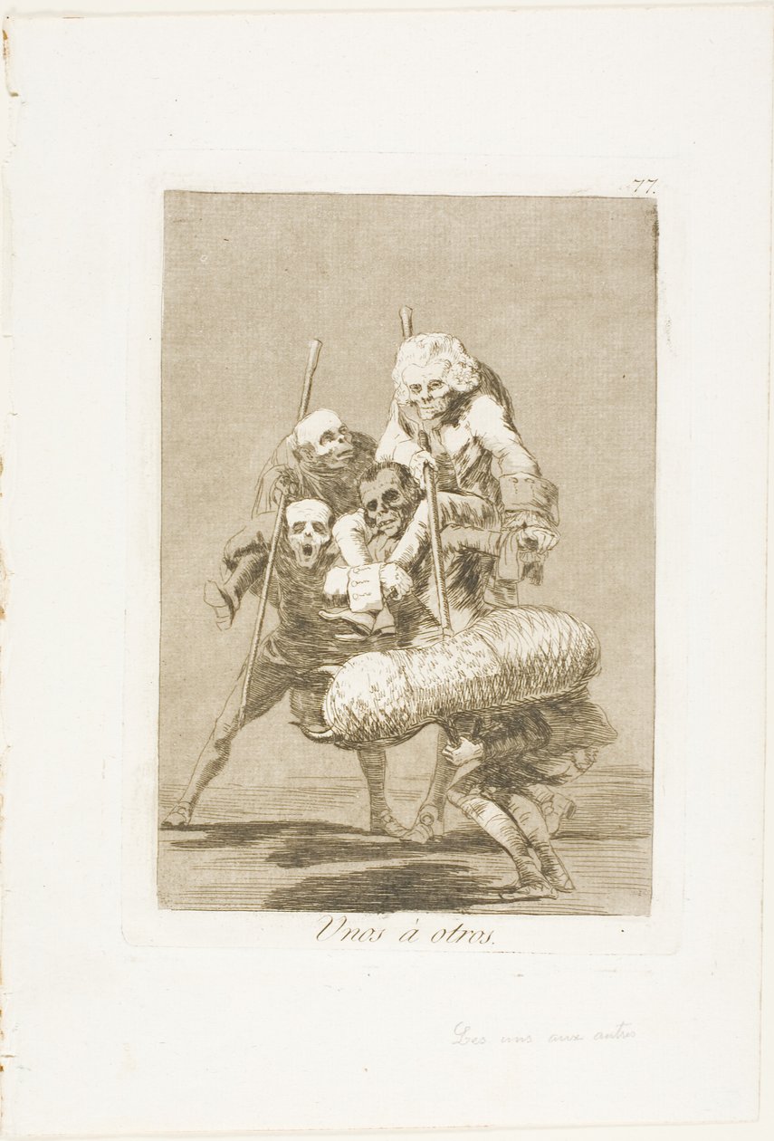 Mit tesz az ember a másikkal, 77. lemez Los Caprichostól alkotó: Francisco Jose de Goya y Lucientes