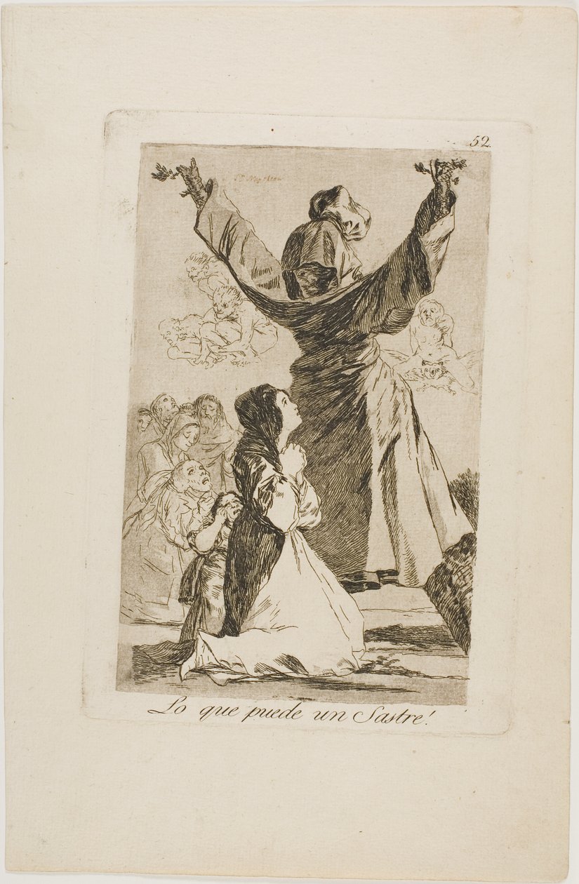 Mit tud egy szabó!, 52-es lemez Los Caprichosból alkotó: Francisco Jose de Goya y Lucientes