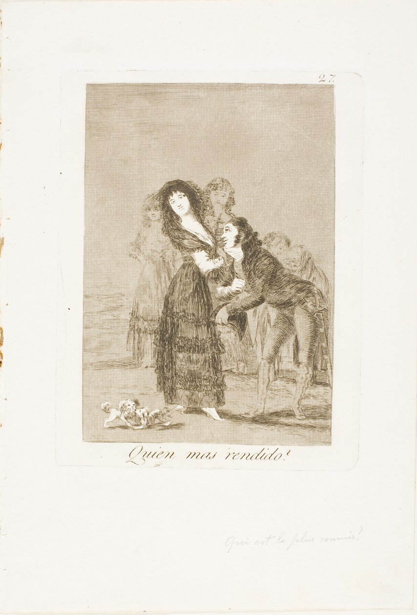 Melyikük a legyőzöttebb?, 27. lemez Los Caprichostól alkotó: Francisco Jose de Goya y Lucientes