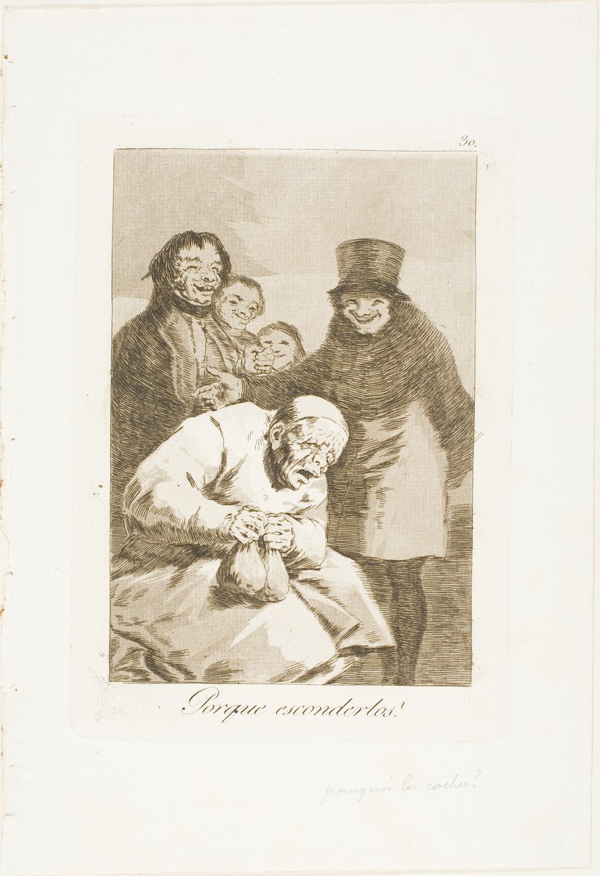 Miért rejtsd el őket?, 30. lemez Los Caprichosból alkotó: Francisco Jose de Goya y Lucientes