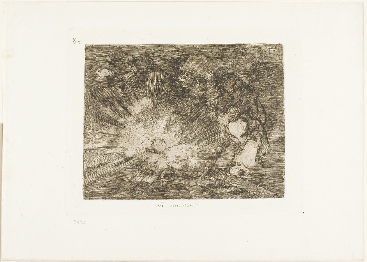 Will She Rise Again?, 80. lemez a The Disasters of War-ból alkotó: Francisco Jose de Goya y Lucientes