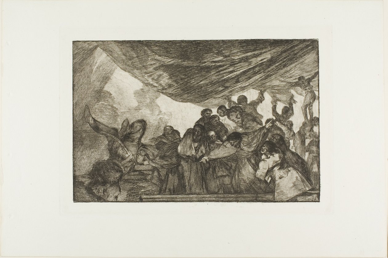 Anélkül, hogy Istennek vagy az ördögnek ajánlaná magát, Los Proverbios 15. lemeze alkotó: Francisco Jose de Goya y Lucientes