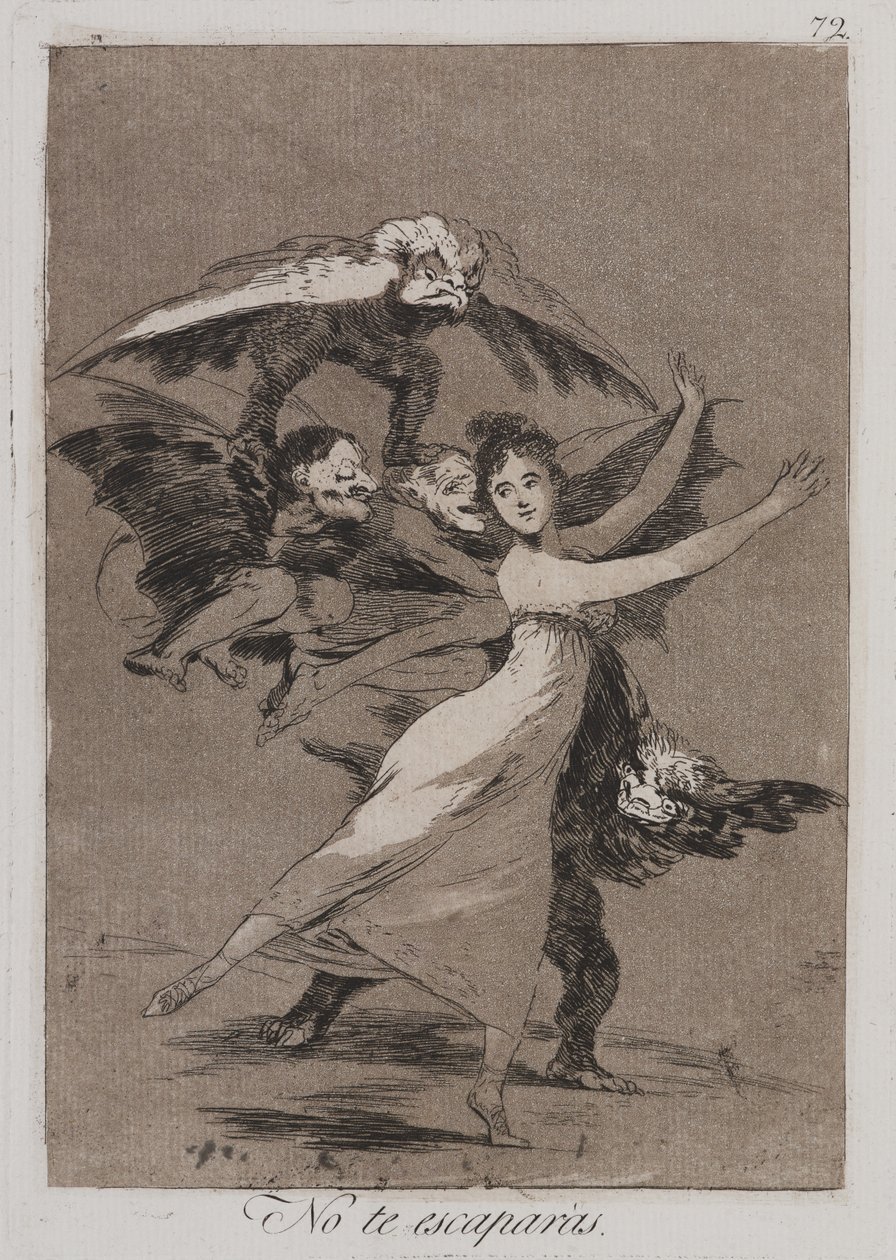 Nem menekülsz (No te escarparas) alkotó: Francisco de Goya