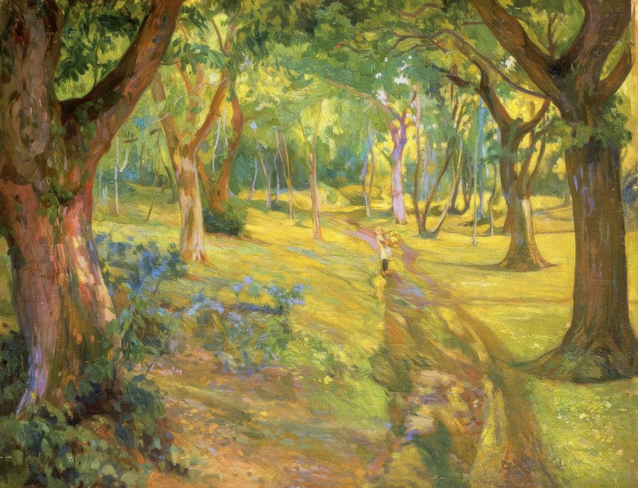 AZ ERDŐ - 1923 - OLAJ / VÁSZON - 90X68 CM alkotó: Francisco Llorens Diaz
