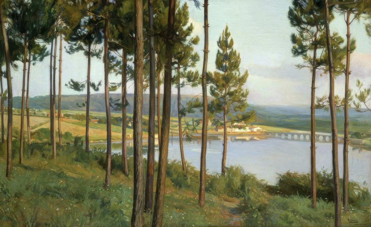 A Ria del Burgo-olaj / vászon alkotó: Francisco Llorens Diaz