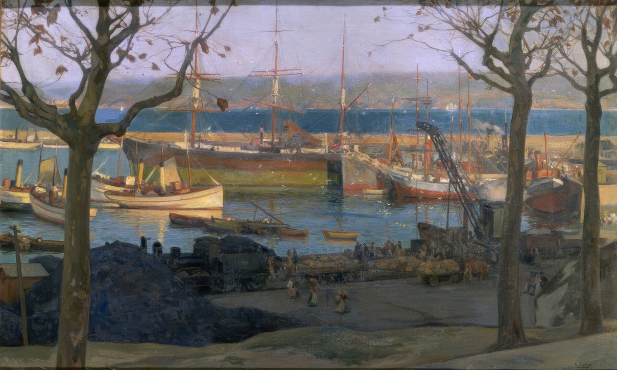 Puerto de la Coruna – Santa Lucia dokkolója alkotó: Francisco Llorens Diaz