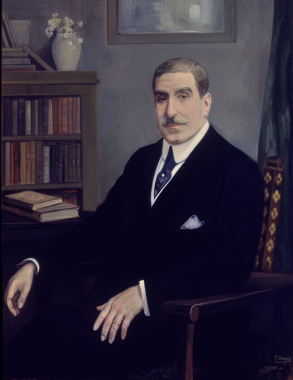 JOAQUIN SANCHEZ DE TOCA PORTRÉJA alkotó: Francisco Llorens Diaz