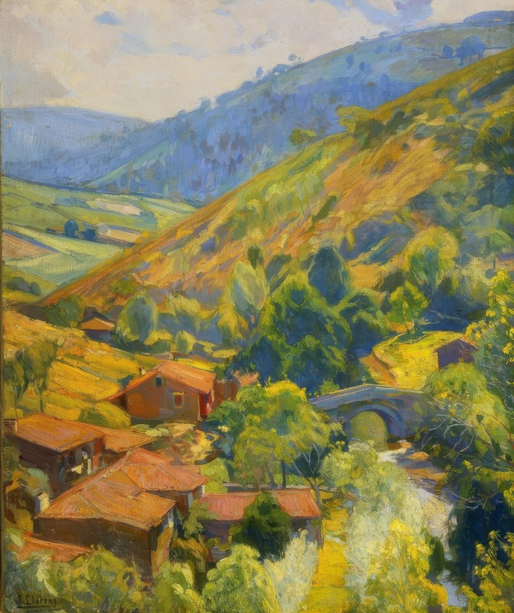 Rio Mandeo alkotó: Francisco Llorens Diaz