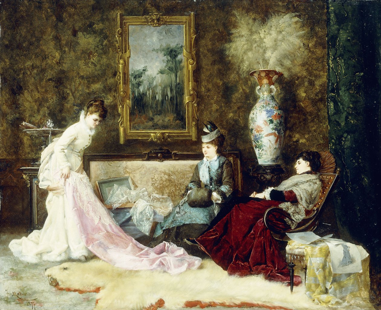 Finom csipke, 1877 alkotó: Francisco Masriera y Manovens