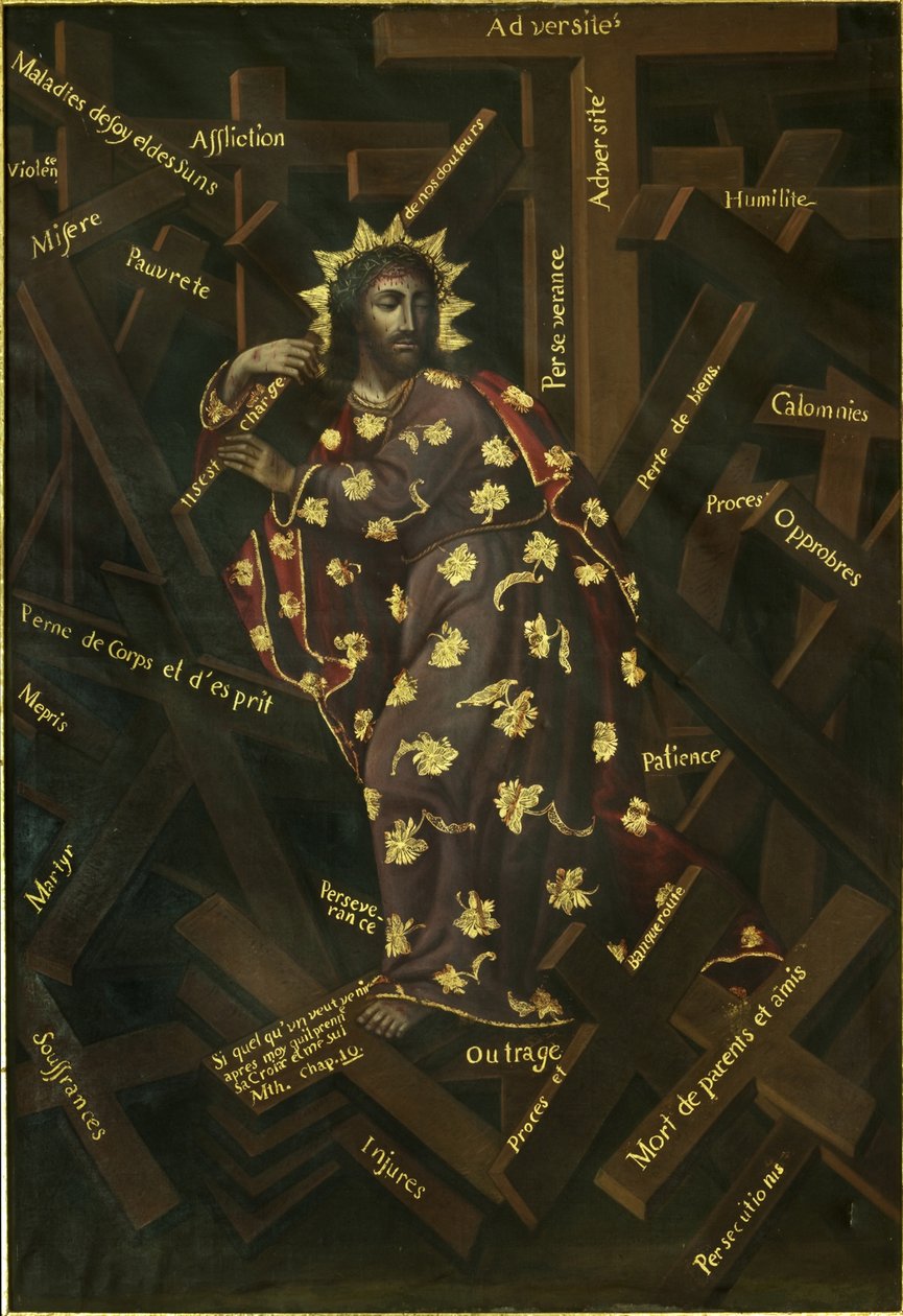 A keresztes Krisztus, XVIII. század eleje. alkotó: Francisco Moyen