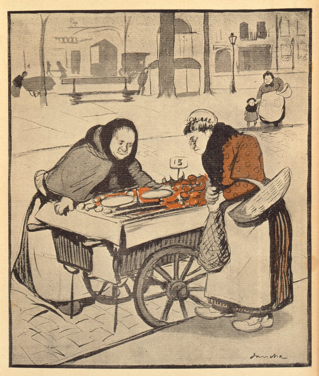 Ez nekem egy kicsit drágának tűnik, LAssiette au Beurre, 1902. március 8. (színes gravírozás) alkotó: Francisco Sancha y Lengo