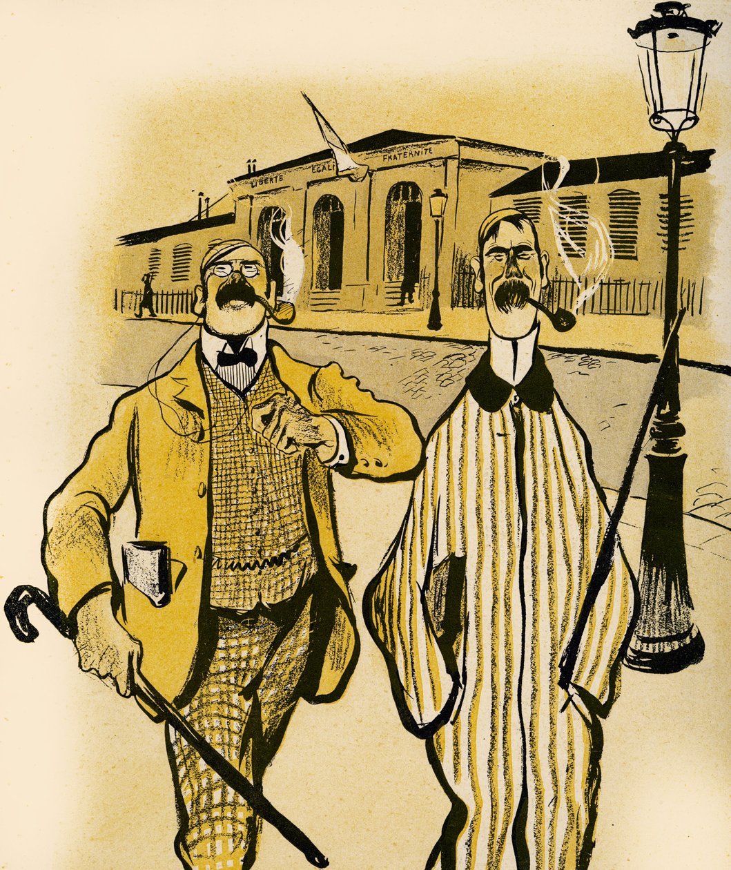 Két angol elmegy egy hullaház mellett, 1903 alkotó: Francisco Sancha y Lengo