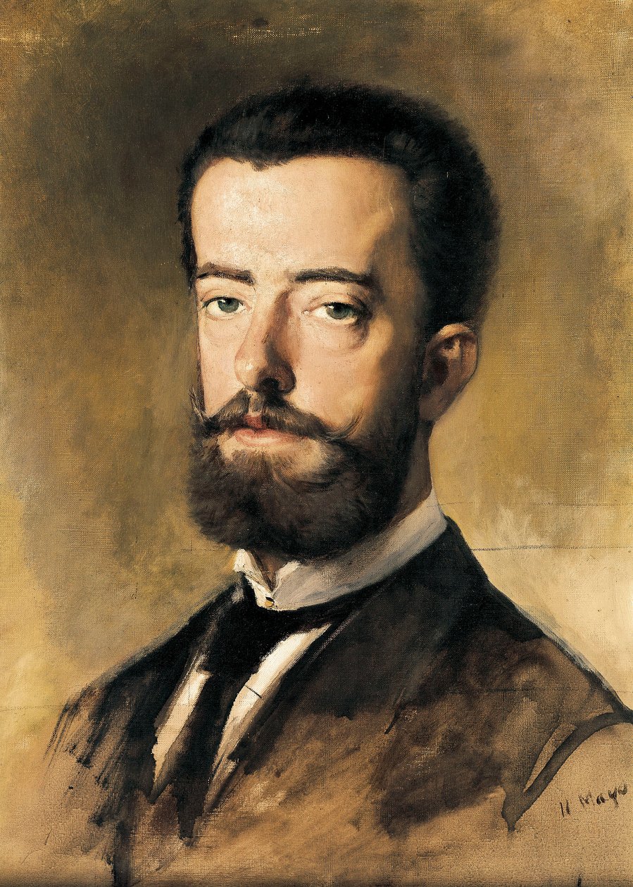 I. Savoyai Amadeo (1845-1890), spanyol király portréja alkotó: Francisco Sans y Cabot