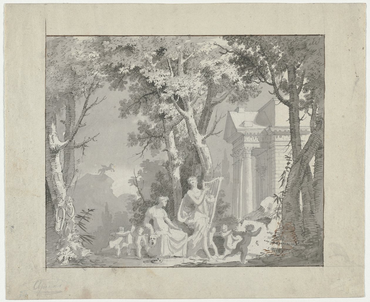 Klasszikus jelenet, 1775-1800. alkotó: Francisco Vieira
