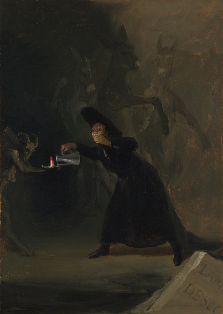 Jelenet az Erőszakosan megbabonázott El Hechizado por Fuerza-ból, 1798 alkotó: Francisco de Goya