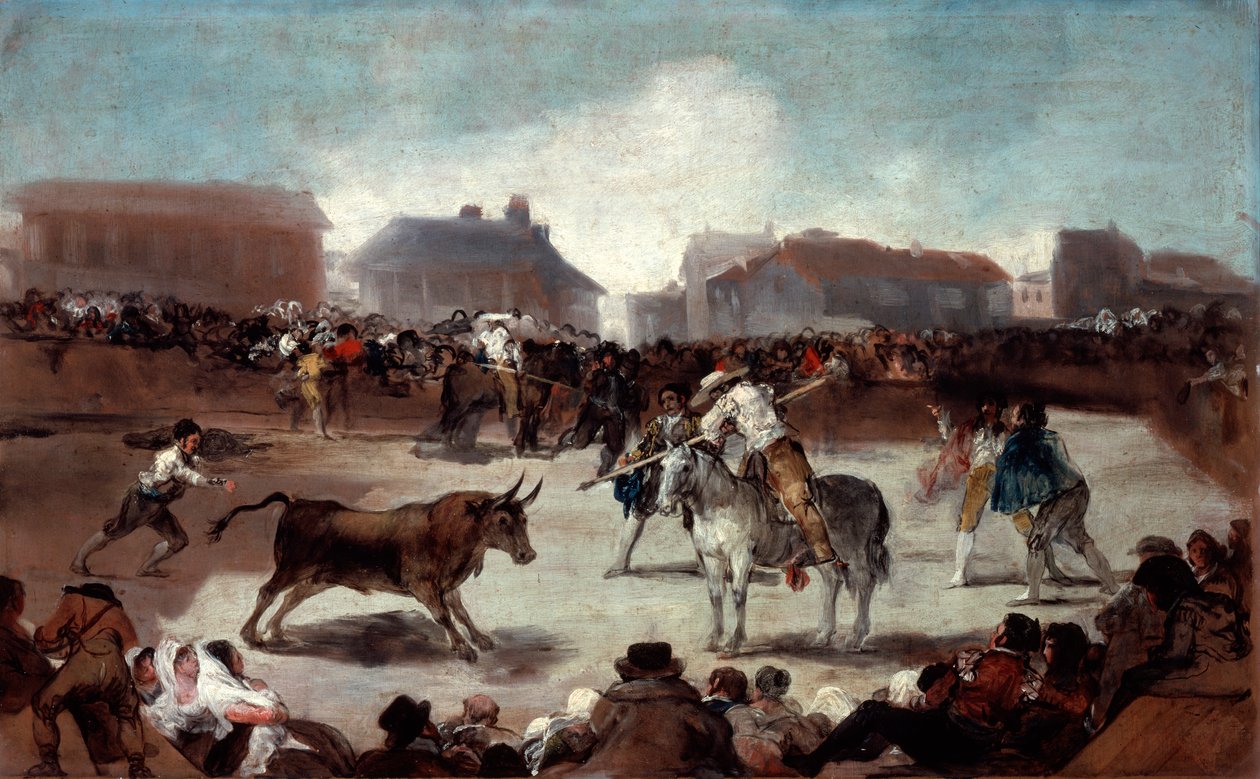 Falusi bikaviadal, 1812-1814 alkotó: Francisco de Goya