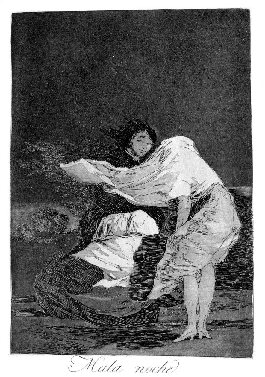 Egy rossz éjszaka, 1799 alkotó: Francisco de Goya