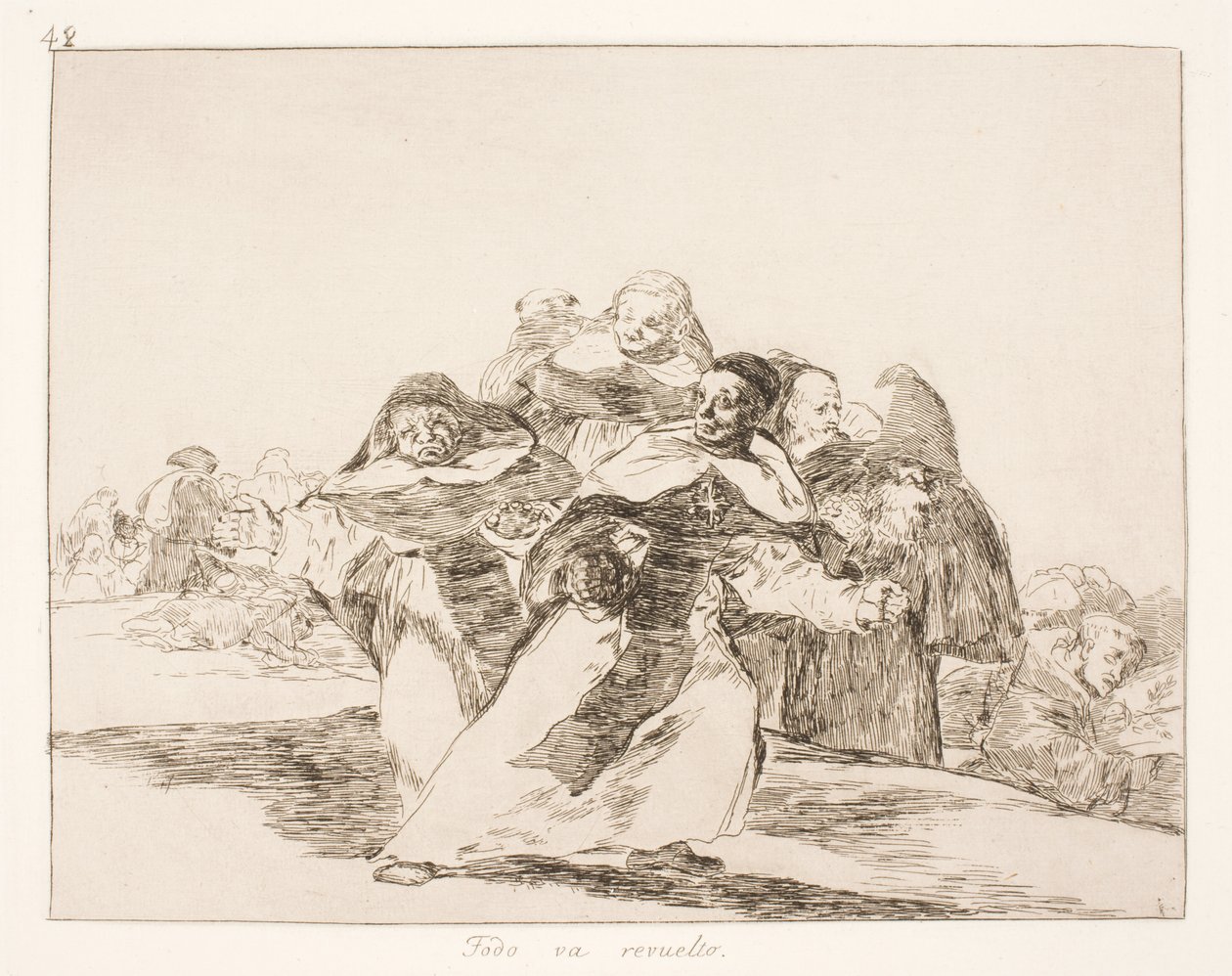Minden rosszul sül el (42) alkotó: Francisco de Goya