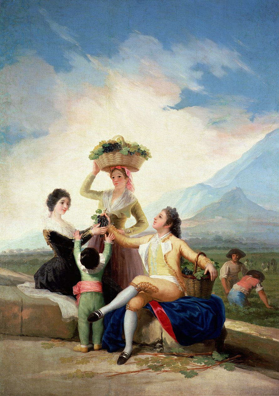 Ősz, avagy a szőlőszüret, 1786-87 alkotó: Francisco de Goya