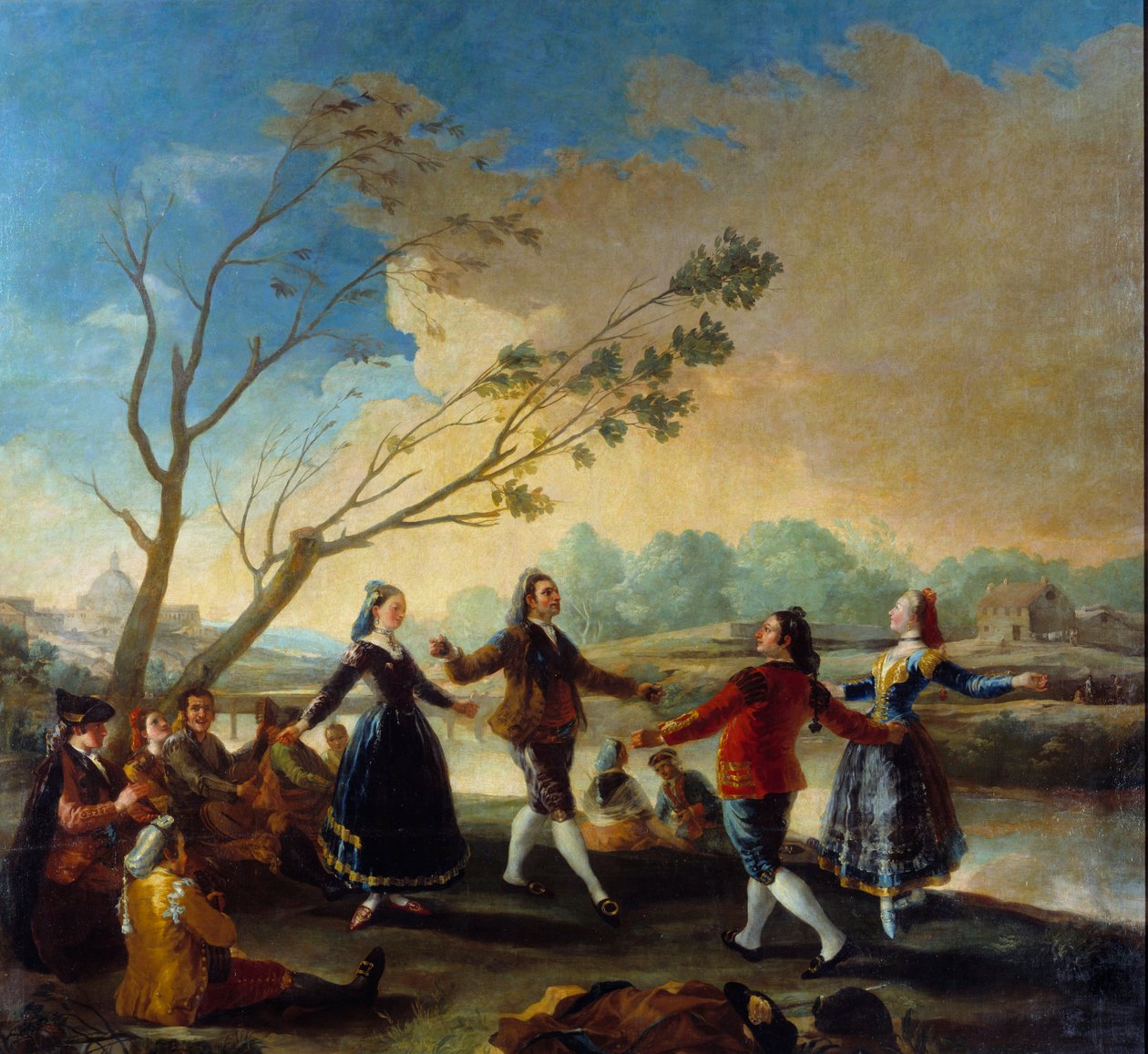 Labda a Manzanares szélén. Francisco De Goya (1746-1828) festménye alkotó: Francisco de Goya