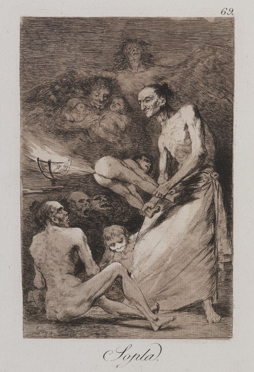 Fúj (Sopla) alkotó: Francisco de Goya