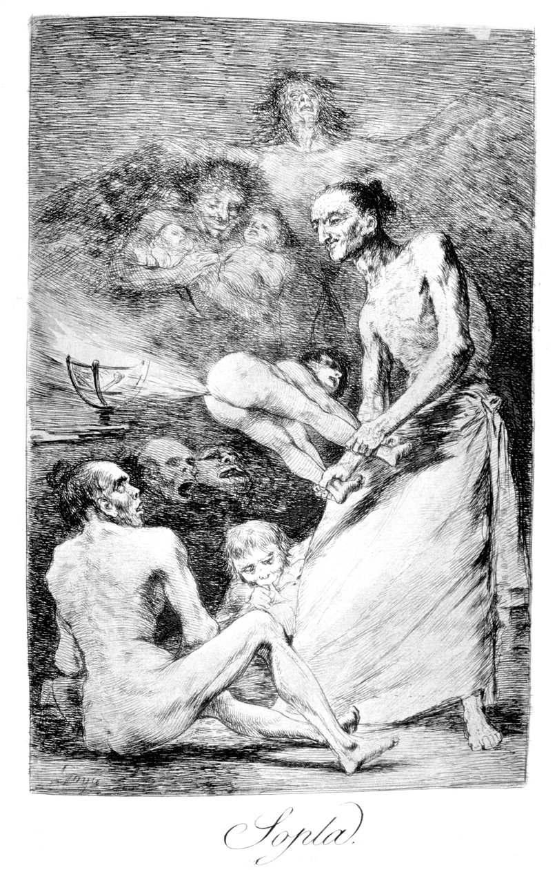 Blow, 1799 alkotó: Francisco de Goya
