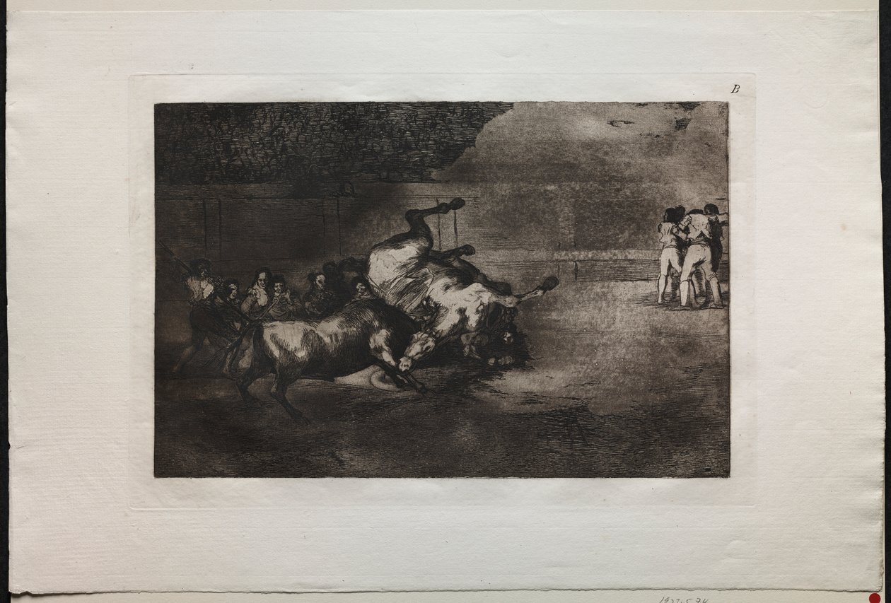Bullfights:  A Horse Thrown by the Bull   1275016   hu       hungarian Successfully Translated  Original: Portret van koningin Margaretha Leijonhufvud van Zweden Portretten van koningen, koninginnen, prinsen en prinsessen (series title) Translat: Portret v alkotó: Francisco de Goya