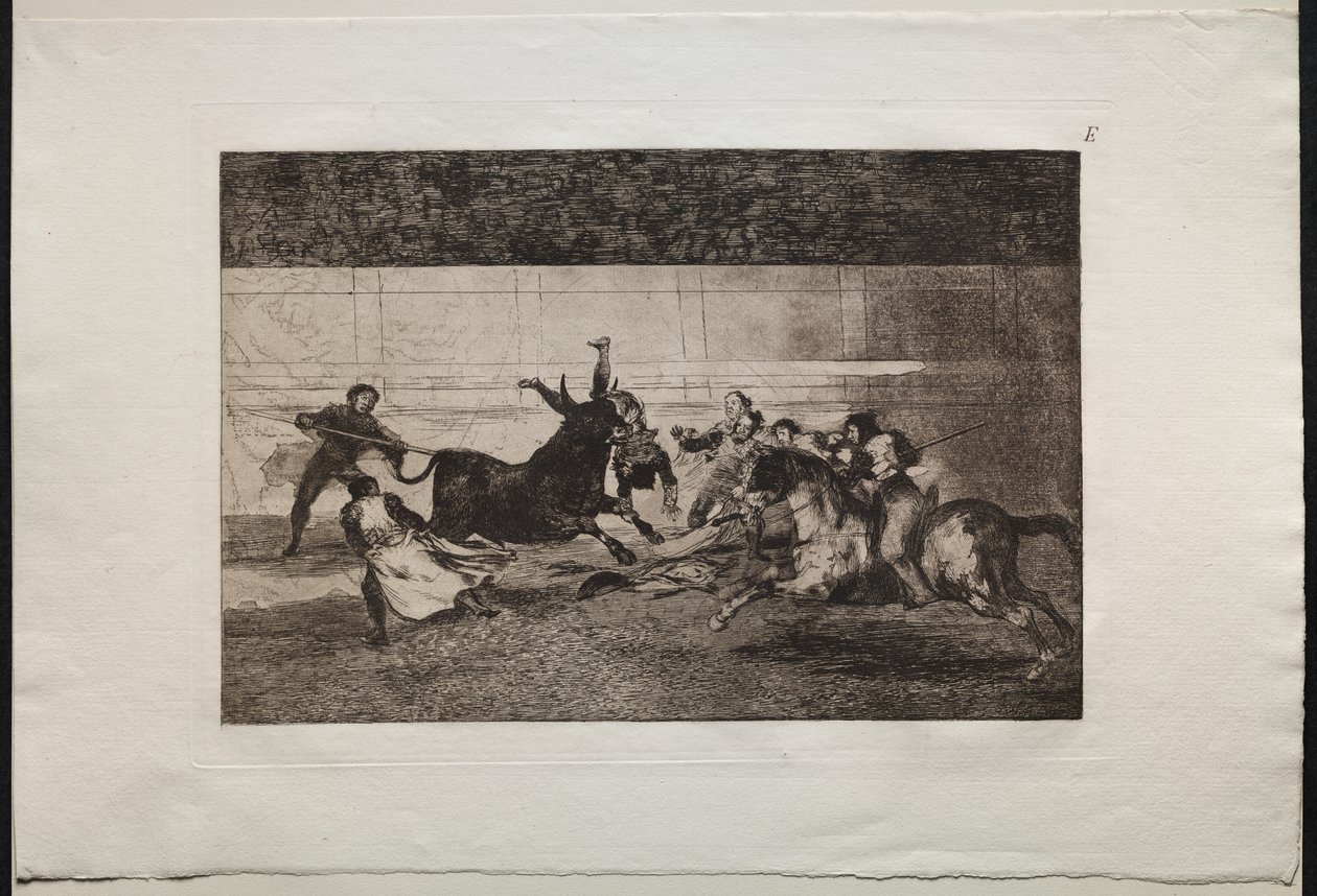 Bikaviadalok: Pepe Illo halála (2. kompozíció) alkotó: Francisco de Goya