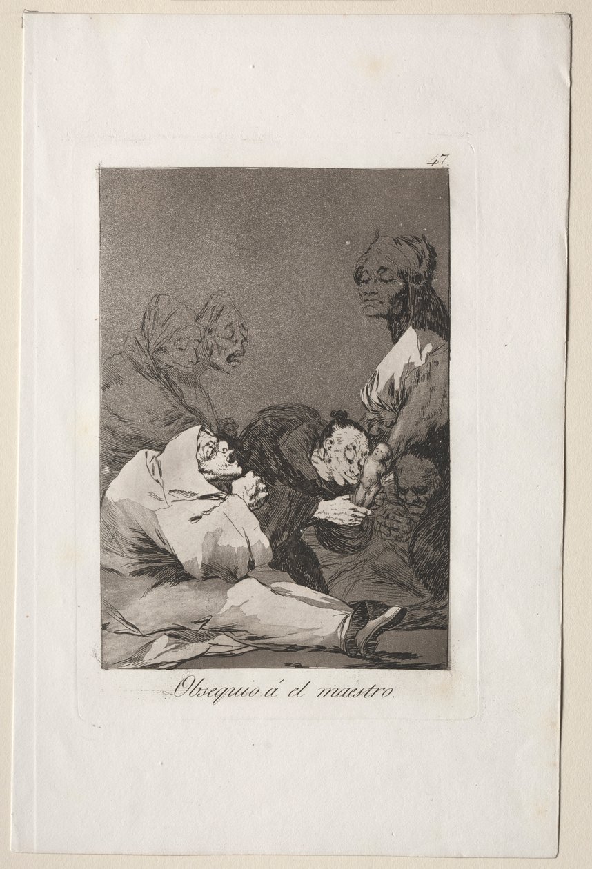 Caprichos: Ajándék a Mesternek. alkotó: Francisco de Goya