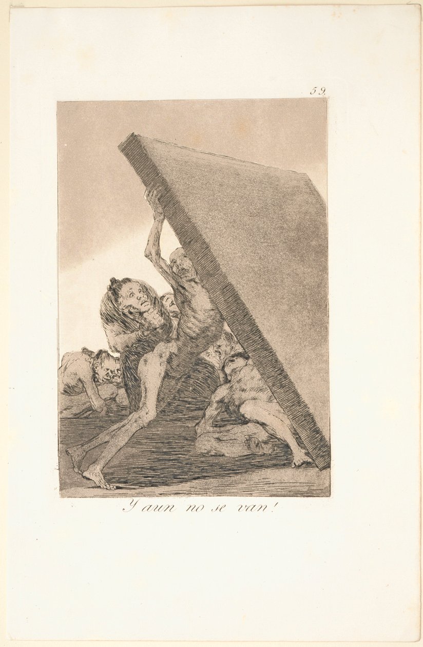 Caprichos: És mégsem mennek!. alkotó: Francisco de Goya