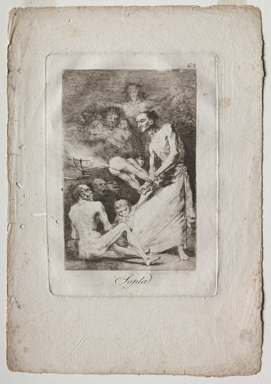Caprichos: Fújj alkotó: Francisco de Goya