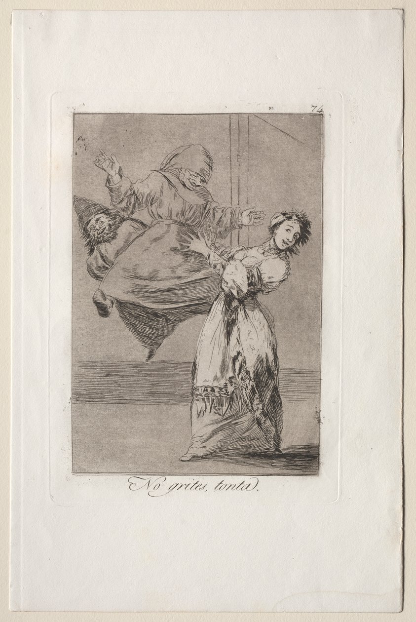 Caprichos: Ne kiabálj hülyén alkotó: Francisco de Goya