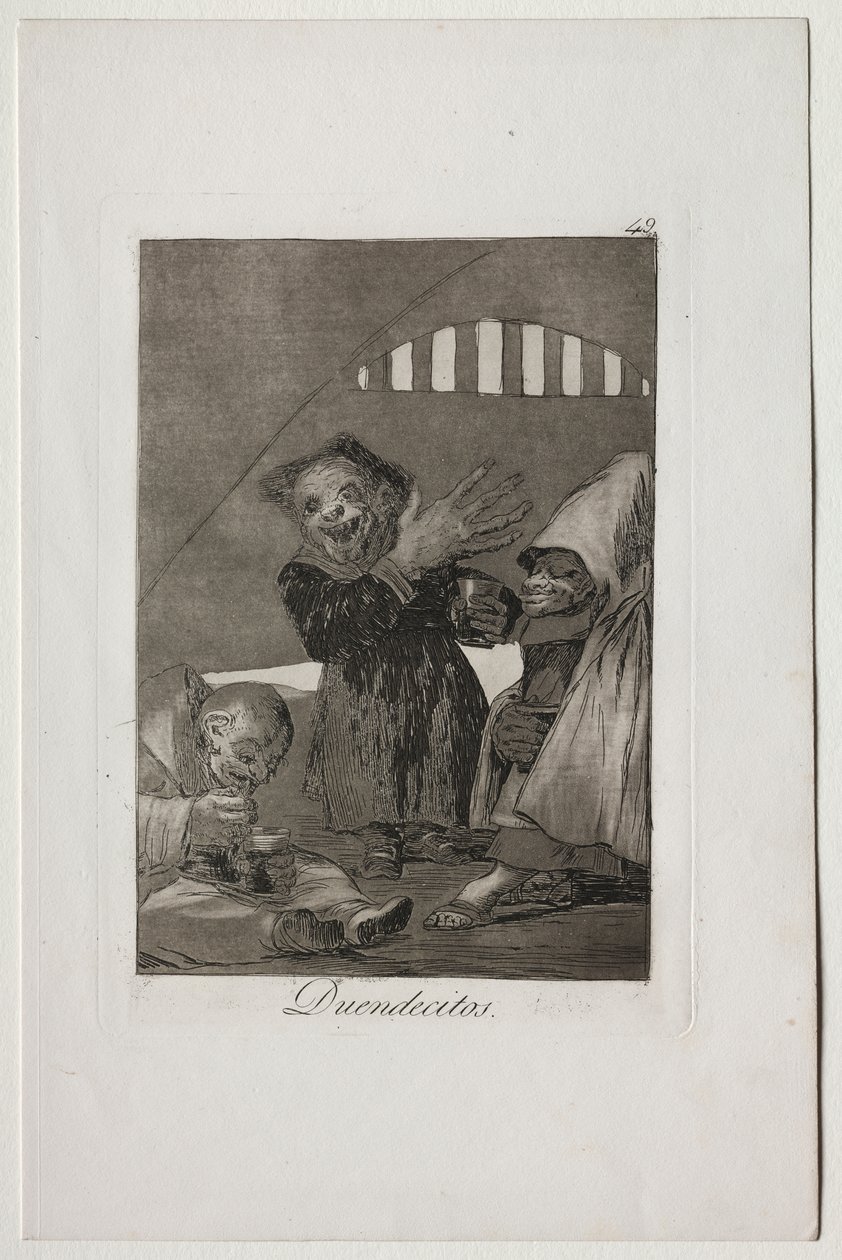Caprichos: Hobgolinok alkotó: Francisco de Goya