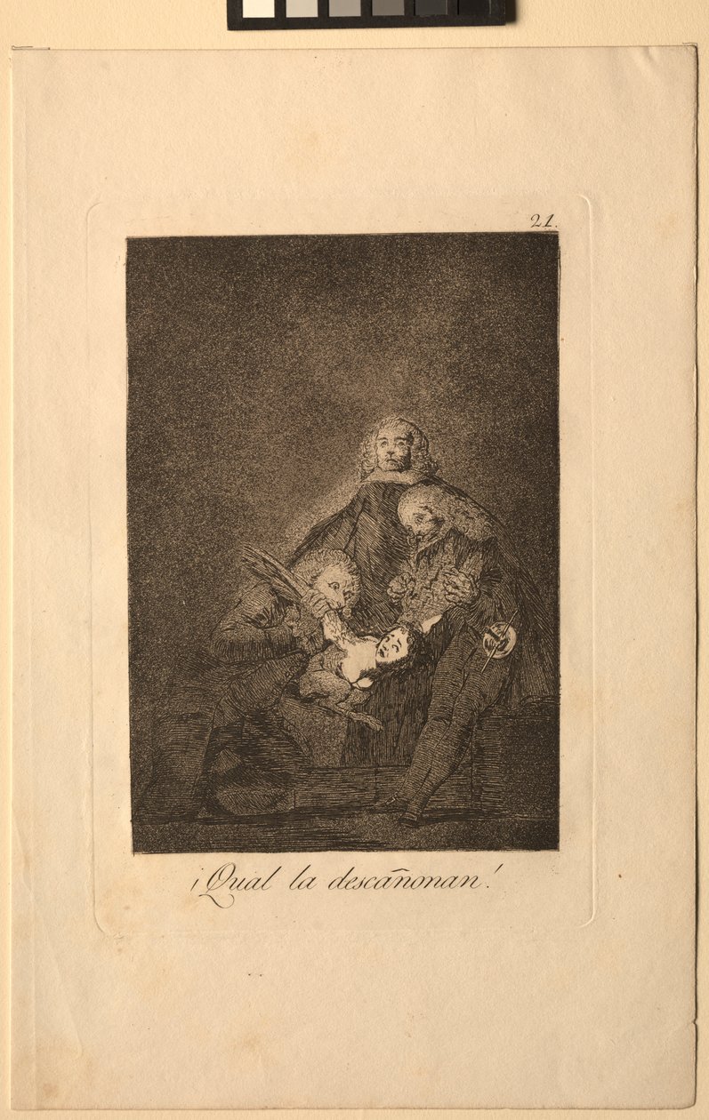 Caprichos: Hogyan koptatják ki!. alkotó: Francisco de Goya