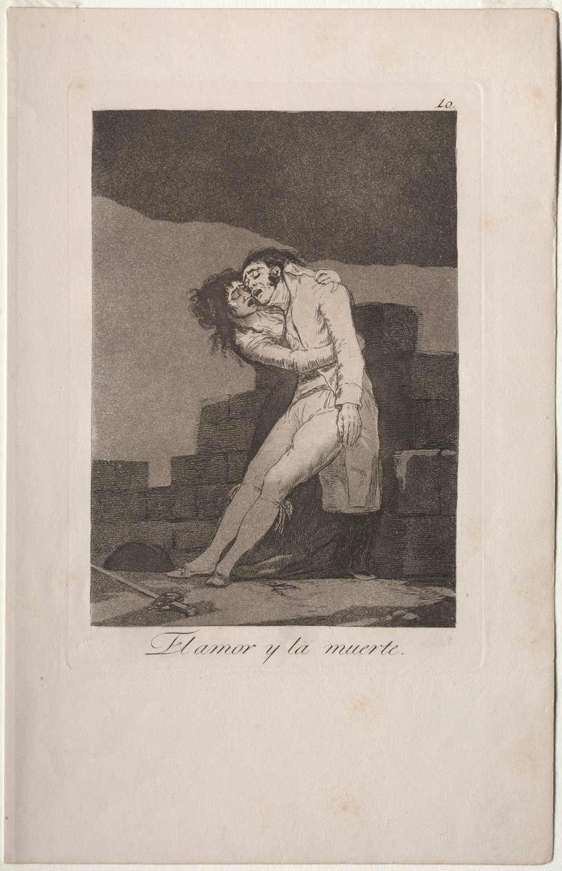Caprichos: Szerelem és halál. alkotó: Francisco de Goya