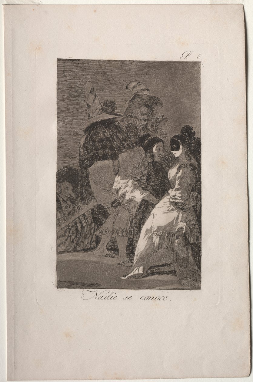 Caprichos: Senki sem ismeri magát alkotó: Francisco de Goya