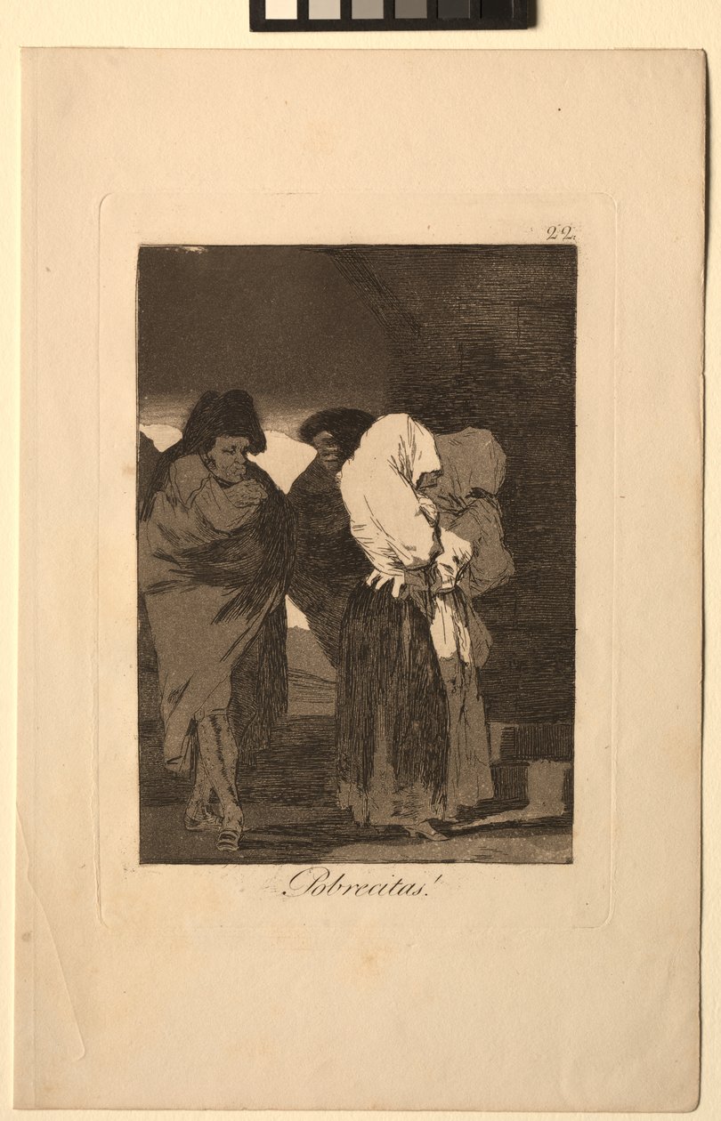 Caprichos: Szegény kislányok!. alkotó: Francisco de Goya