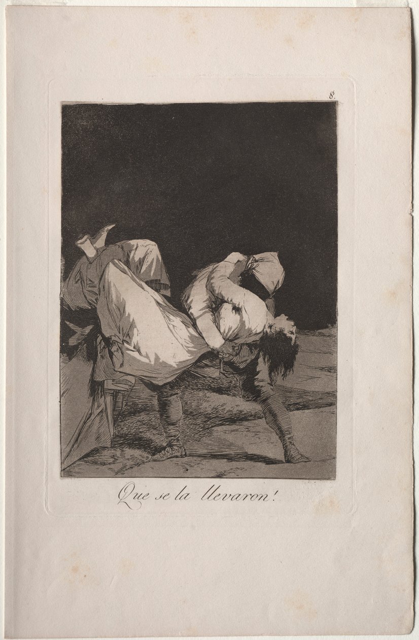 Caprichos: Elvitték őt!. alkotó: Francisco de Goya