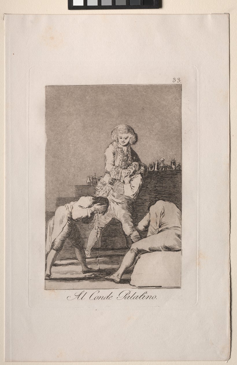 Caprichos: Nádor grófnak vagy nádor grófnak alkotó: Francisco de Goya