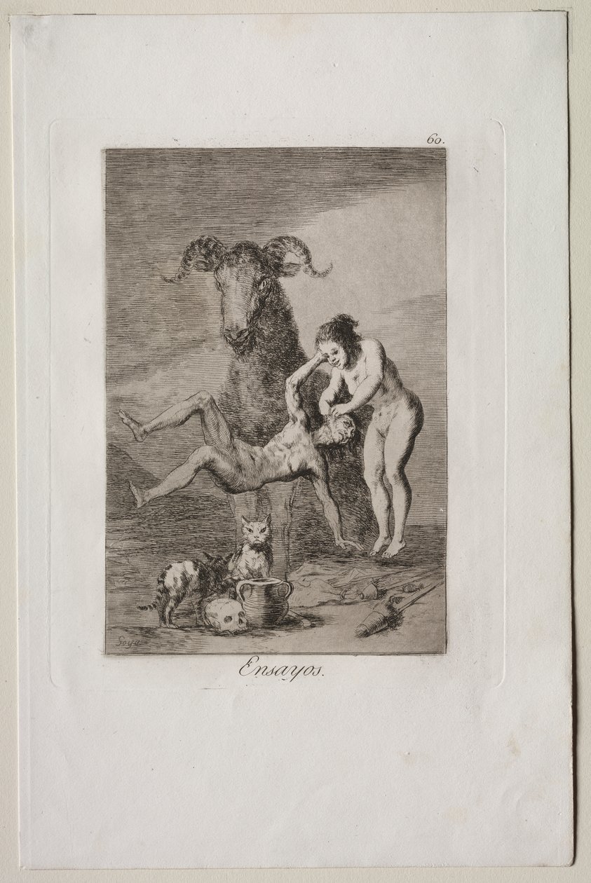 Caprichos: Próbák alkotó: Francisco de Goya