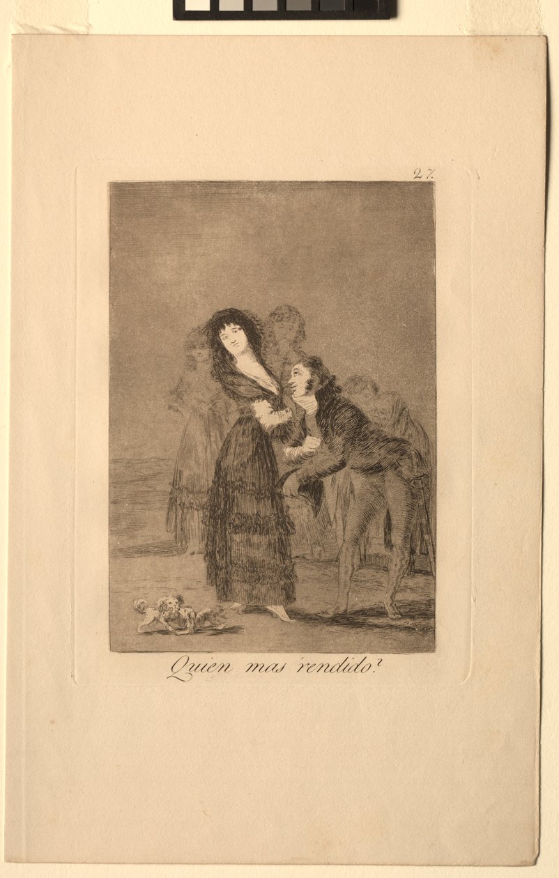 Caprichos: Melyikük a legyőzöttebb. alkotó: Francisco de Goya