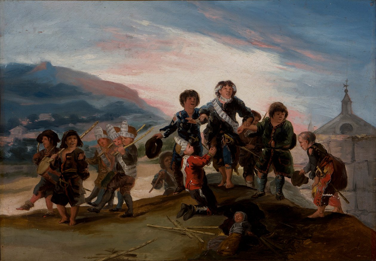 Katonát játszó gyerekek Katonát játszó gyerekek, 1786. alkotó: Francisco de Goya