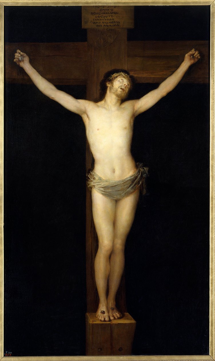 Francisco de Goya (1746-1828) Krisztus keresztre feszít festménye, 19. századi nap. 2,55 x 1,54 m Madrid. Musee Du Prado – A keresztre feszített Krisztus. Francisco de Goya y Lucientes (1746-1828) festménye alkotó: Francisco de Goya