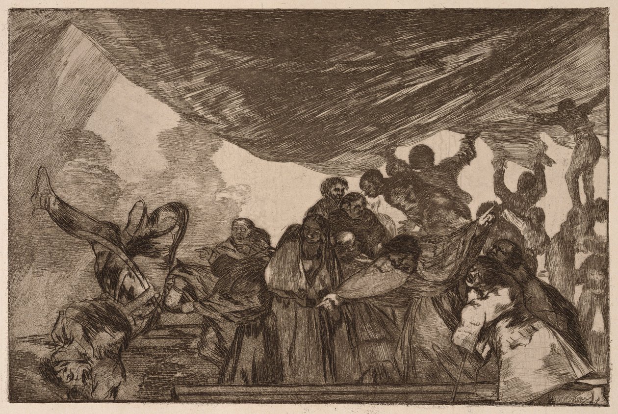 Világos őrültség, a Los Disparates sorozatból alkotó: Francisco de Goya
