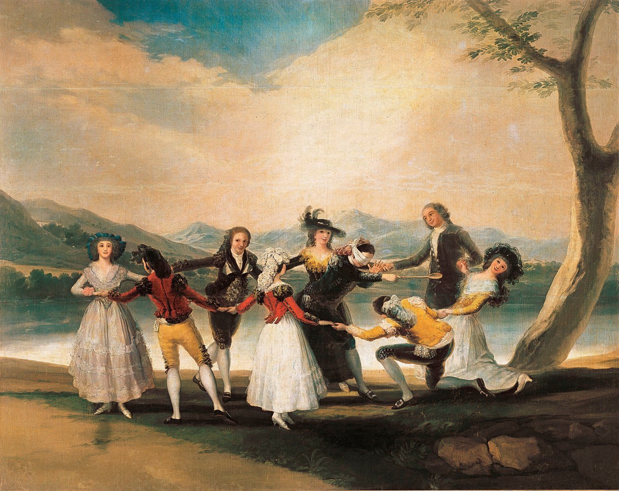 "Colin Maillard" (Cucharon) 1788-1789 (olaj, vászon) alkotó: Francisco de Goya