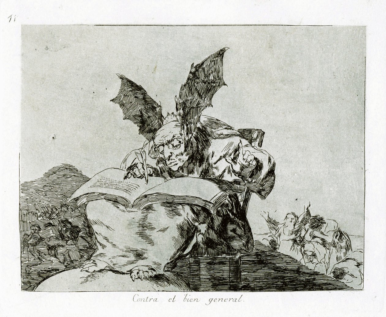 Az általános jó ellen A közjó ellen. 71. tábla a háború katasztrófáiból alkotó: Francisco de Goya