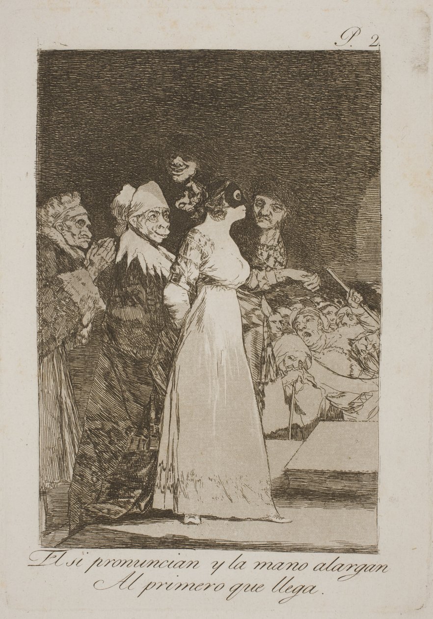Igent mondanak, és feleségül veszik az elsőt, aki a legjobb alkotó: Francisco de Goya