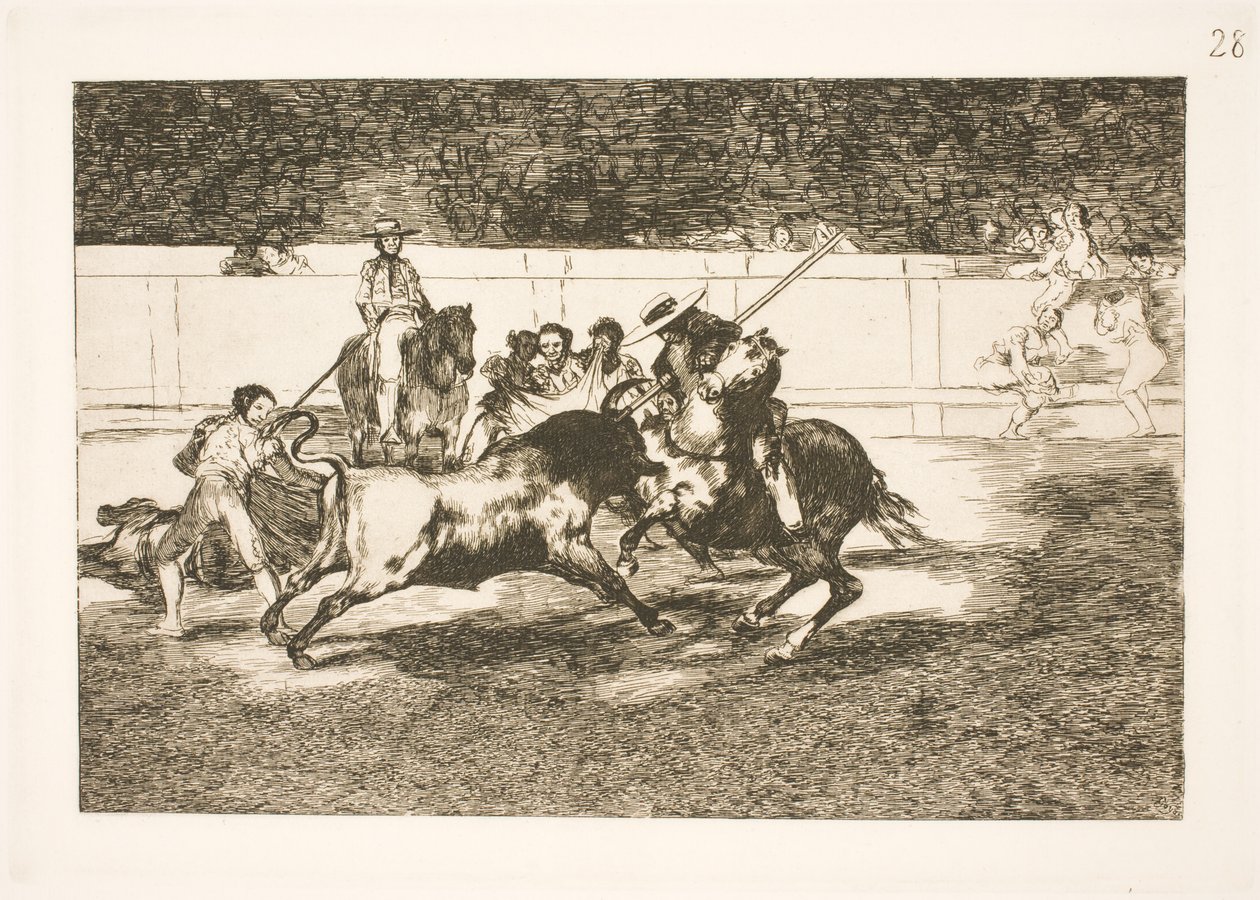 Az erős Rendon lándzsát döfött a madridi arénában alkotó: Francisco de Goya